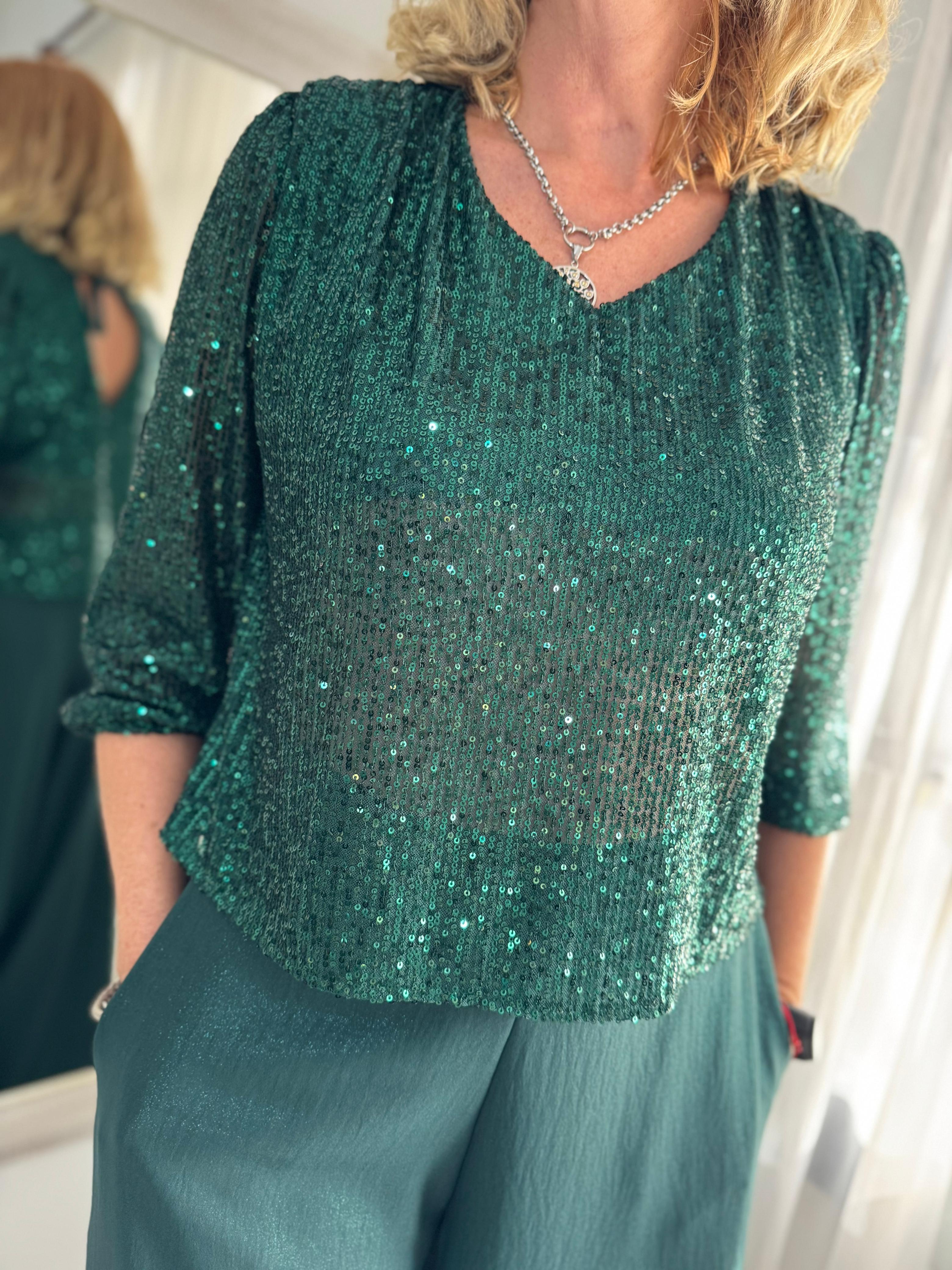 Blusa lent verde